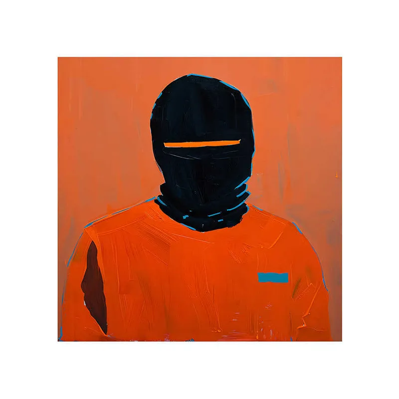 Mysterious Masked Man Wall Painting media 5