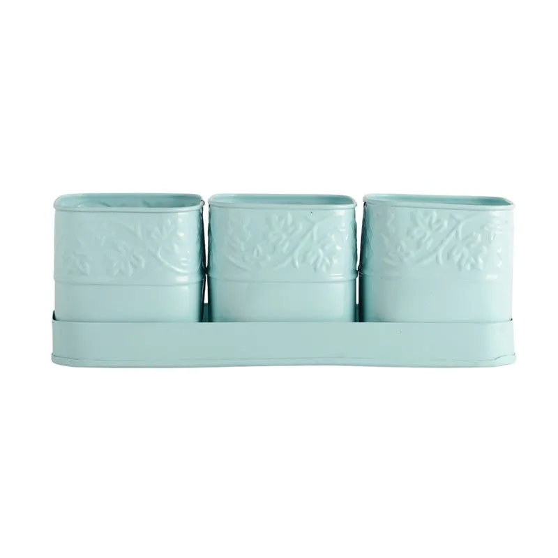 CanopyCup Planters with Tray - Blue media 4