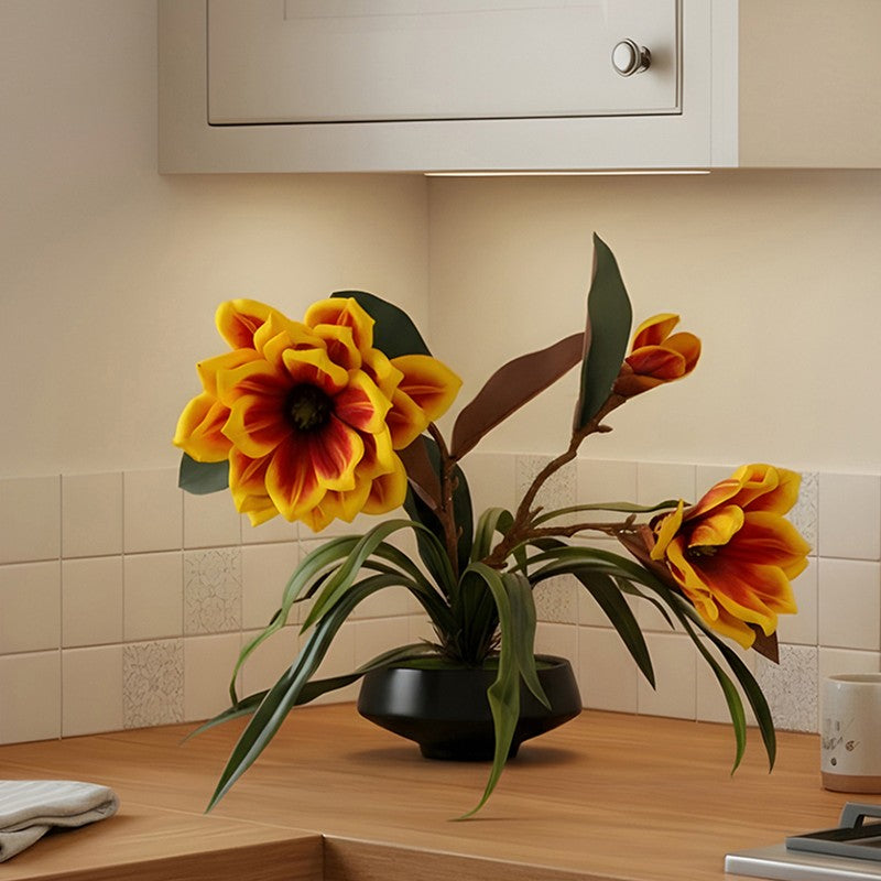 AarviDecor Sunburst Bloom Foam Artificial Plants media 4