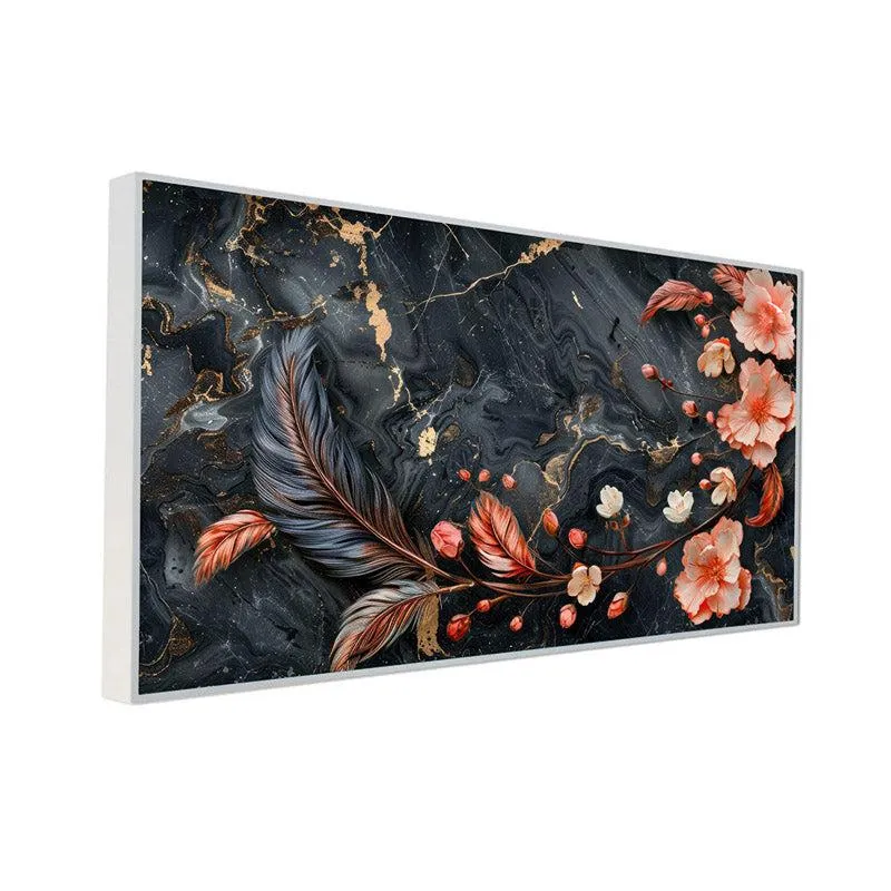 Eslem Floral Wall Painting With Frame media 8