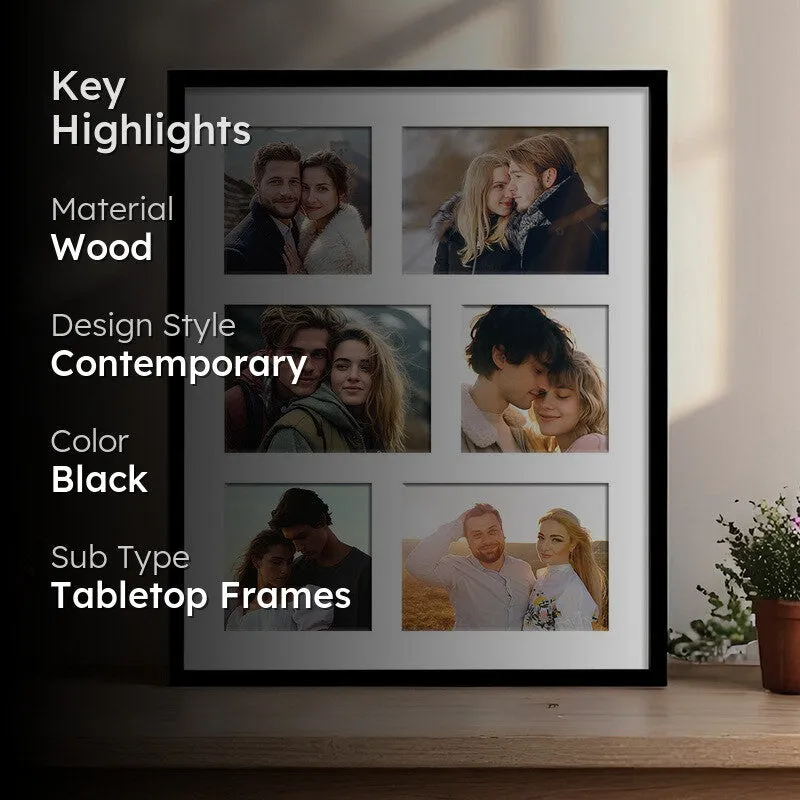 Forever Collage Photo Frame - Black media 2