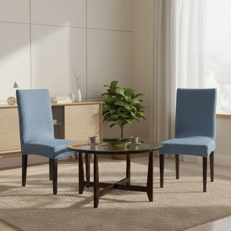 Nexo Neat Fit Chair Cover (Blue) - Set Of Two media 1