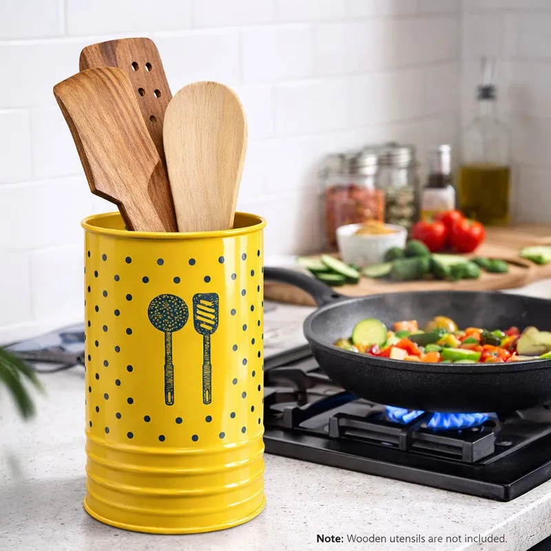 HomeSmart Sturdy Cutlery Stand -Yellow media 4