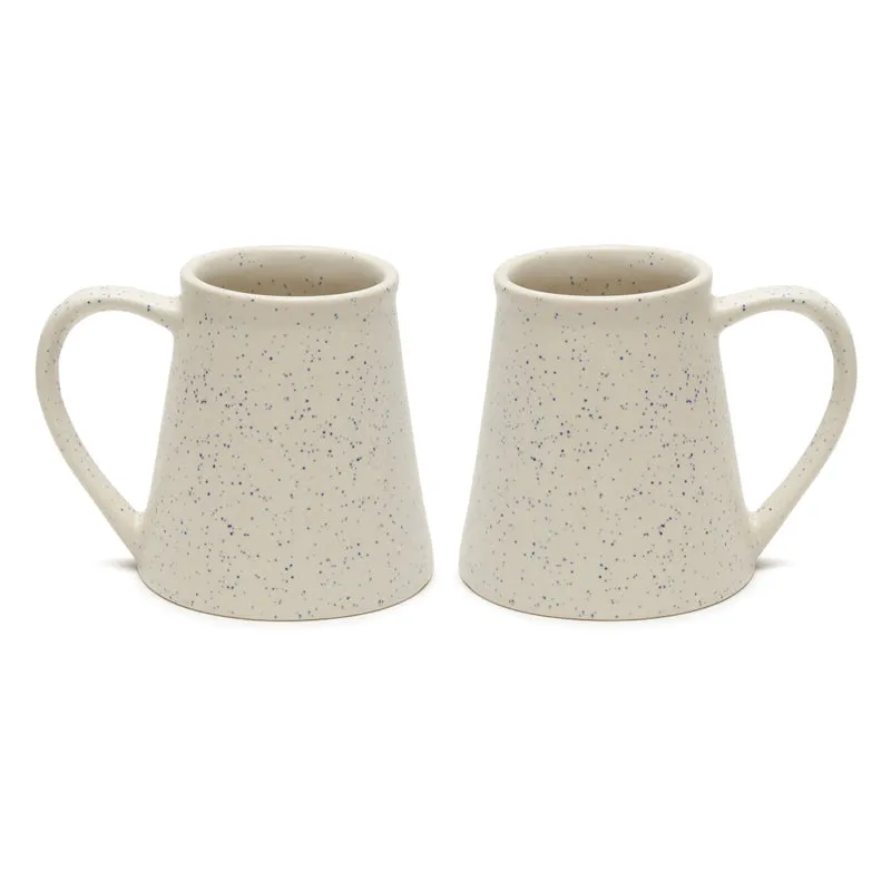 Mocha Ceramic Coffee Mug (300 mL Each,White) - Set Of Two media 3