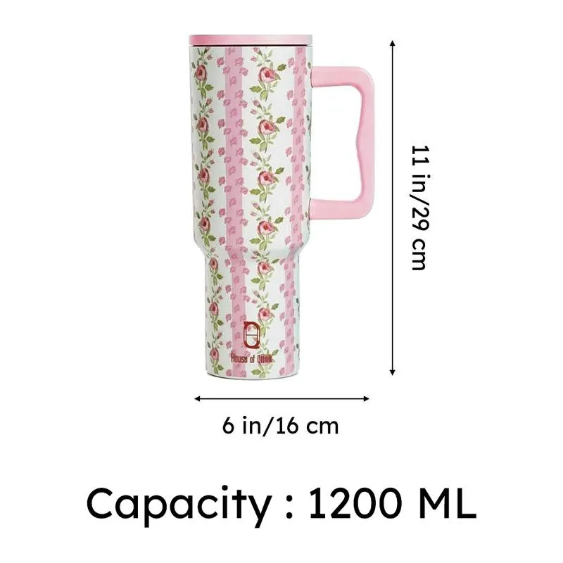Floral Stainless Steel Tumbler - 1200 mL media 8