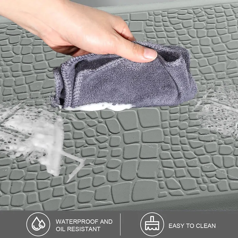 Textura Step Anti Skid Bath Mat - Grey media 6