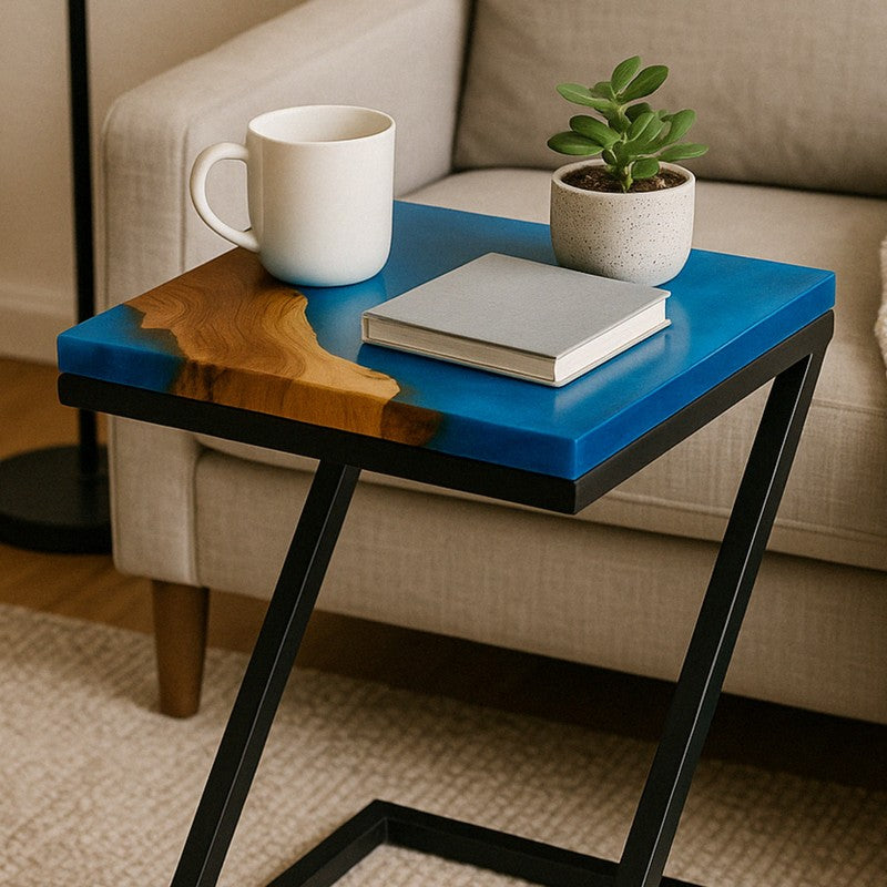 Onyxa Teak Aura Side Table media 3