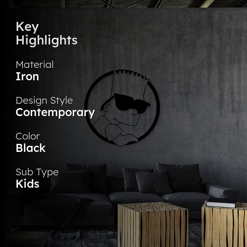Cool Simpsons Black Iron Wall Accent media 2