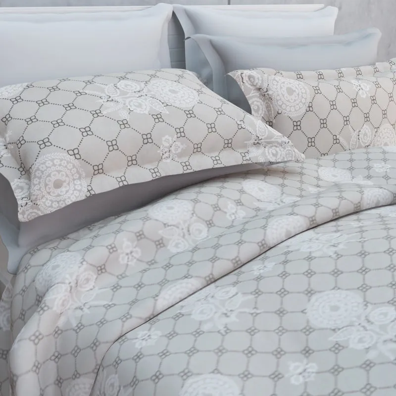 Tender Touch Cotton Bedsheet (Taupe) - 144 TC media 10