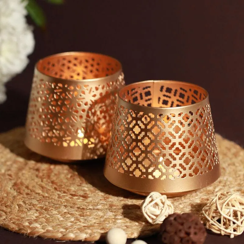 Aintza Tealight Candle Holder - Set Of Two media 1