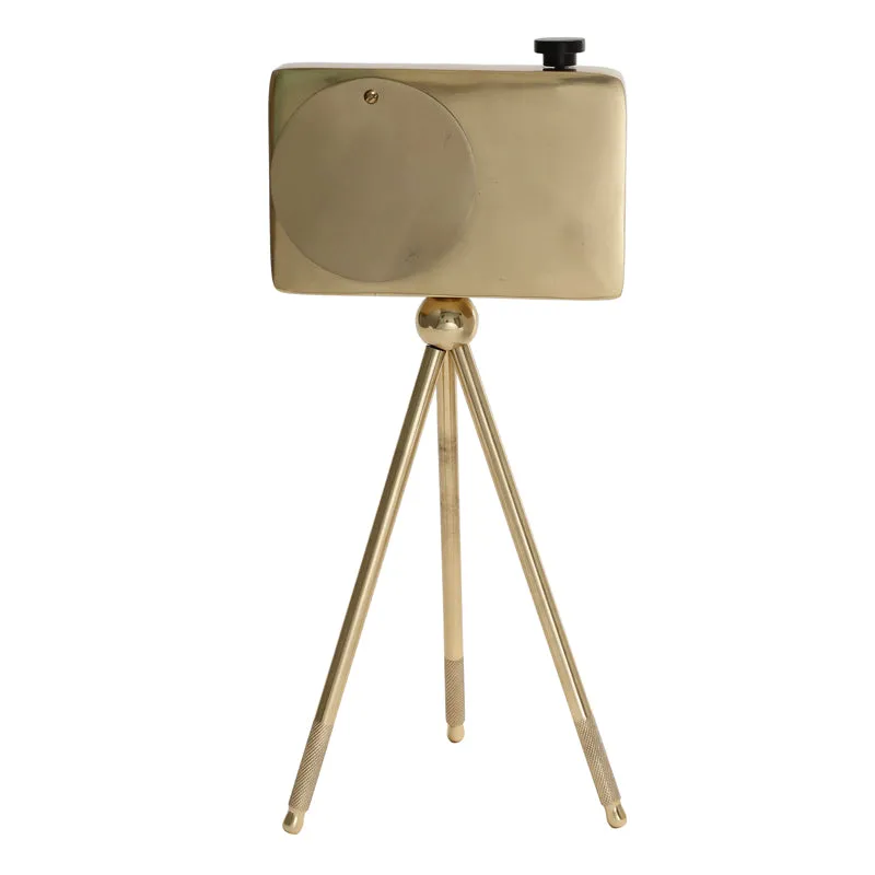 Filmo Cam Table Clock - Gold media 4