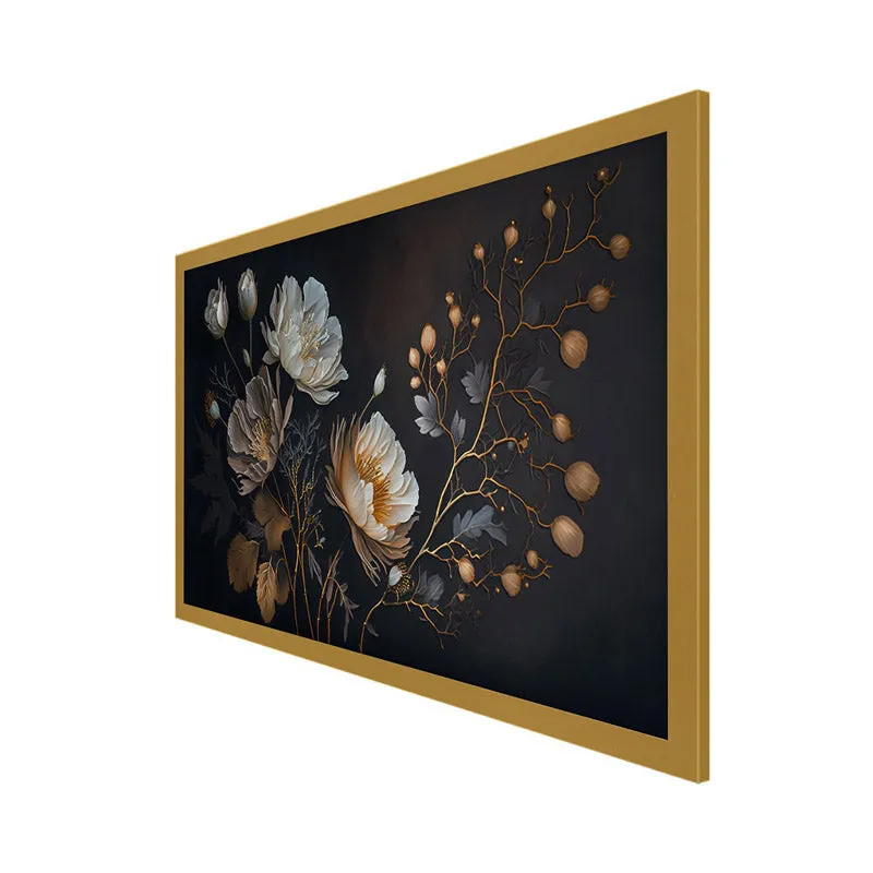 Eirá Floral Wall Painting With Frame media 6