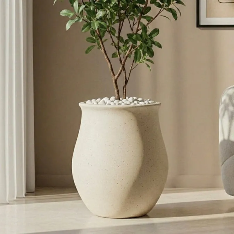 Porcela Floor Planter - Off White media 1