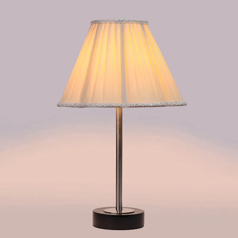 Pleatra Rodin Wooden Table Lamp - White,Silver,Black media 5