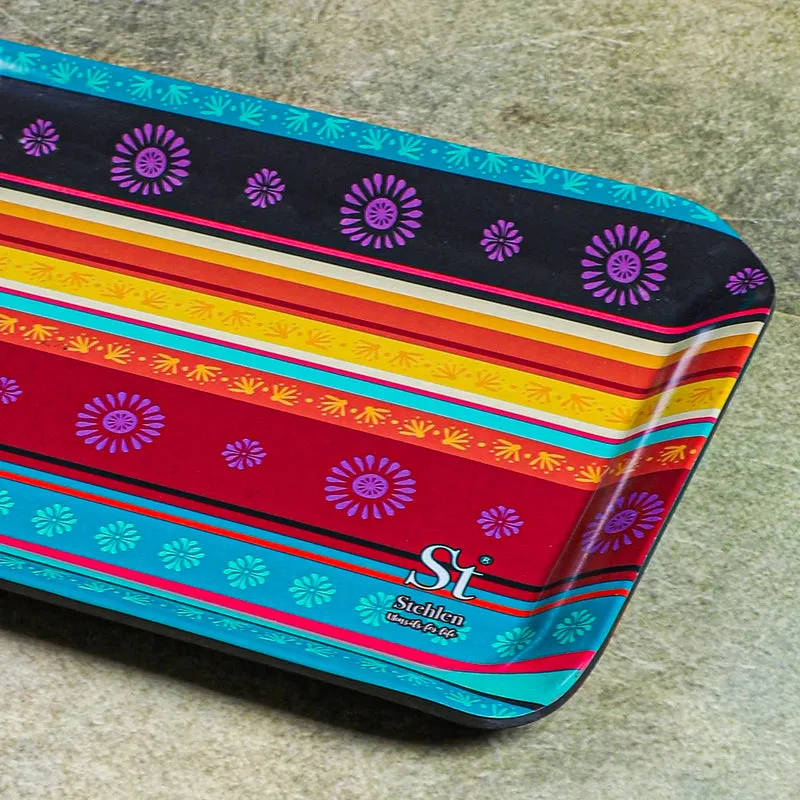 Ethnic Borders Melamine Serving Tray media 3