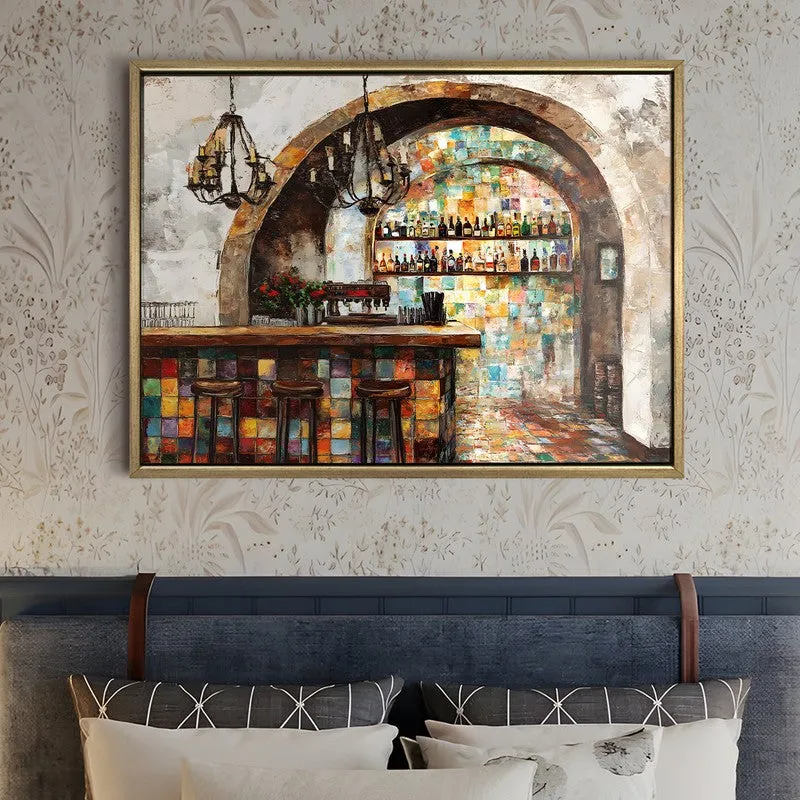 Subterranean Canvas Wall Painting With Frame media 5