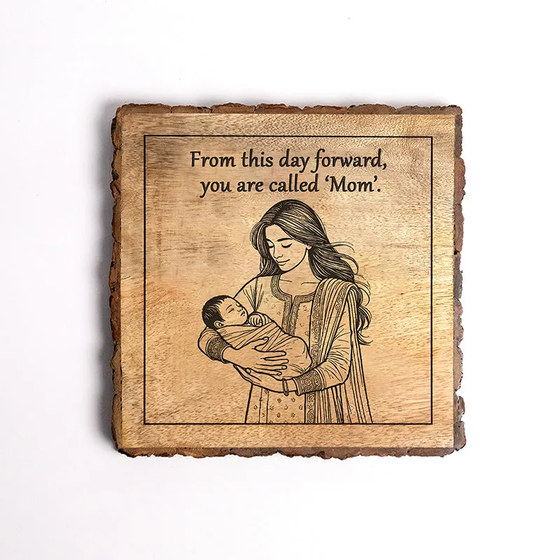 You Are Called "Mom" Wood Showpiece - Square media 5