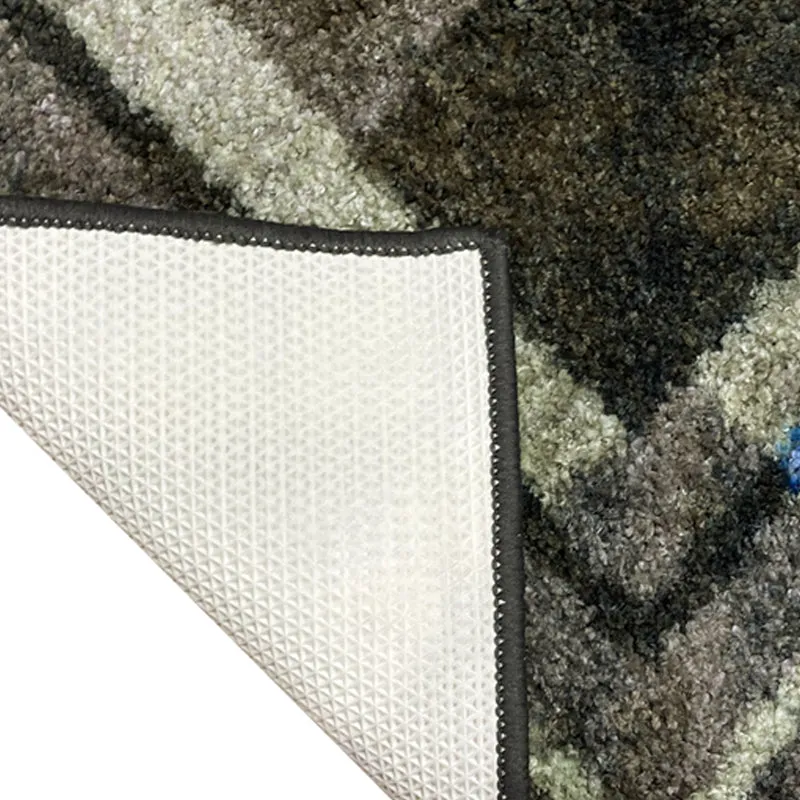 Naplet Micro Fiber Bath Mat - Grey, Blue media 4