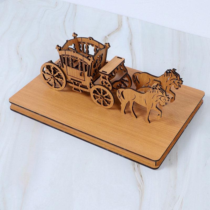 Regal Chariot Showpiece - Light Brown media 5