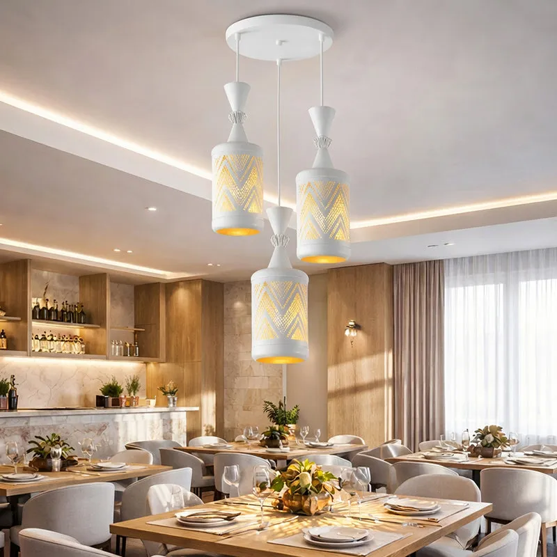 Arctic Glow Metal Cluster Ceiling Lamp media 2