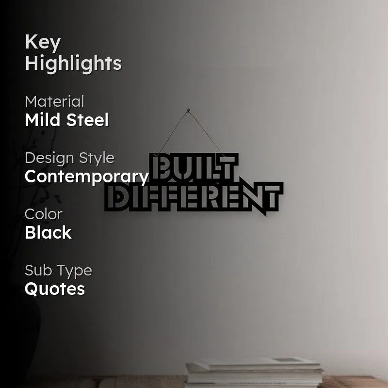 Built Differently Mild Steel Wall Accent media 2