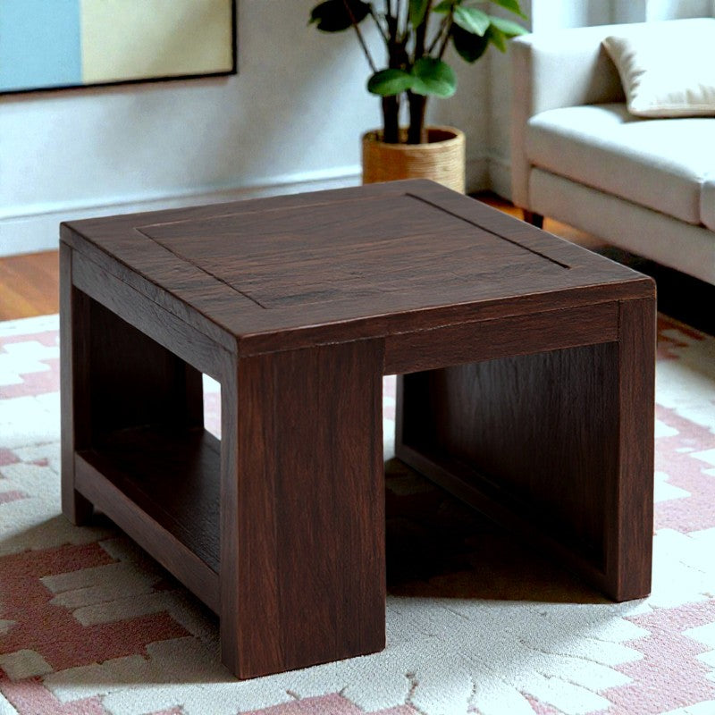 Corvex Sheesham Wooden Center Table - Brown