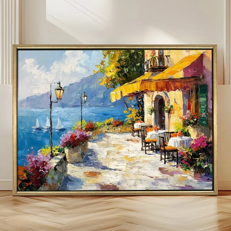 Harborfront Canvas Wall Painting With Frame media 4