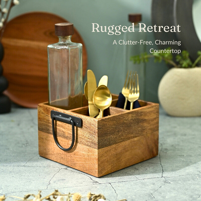 Katcha Wooden Cutlery Holder
