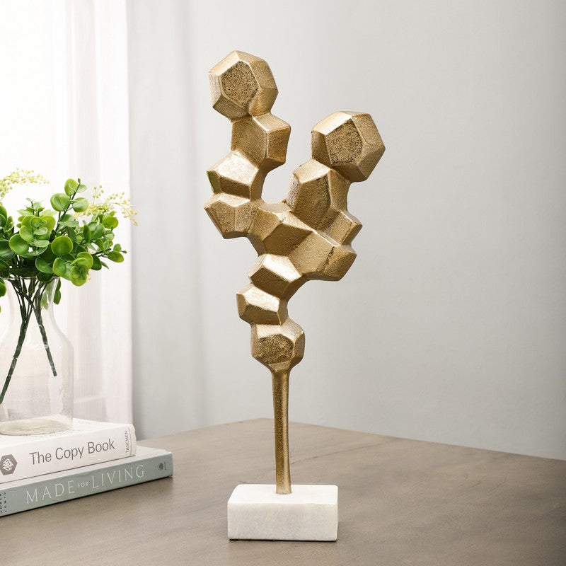 Honeycomb Aluminium Showpiece (Gold)