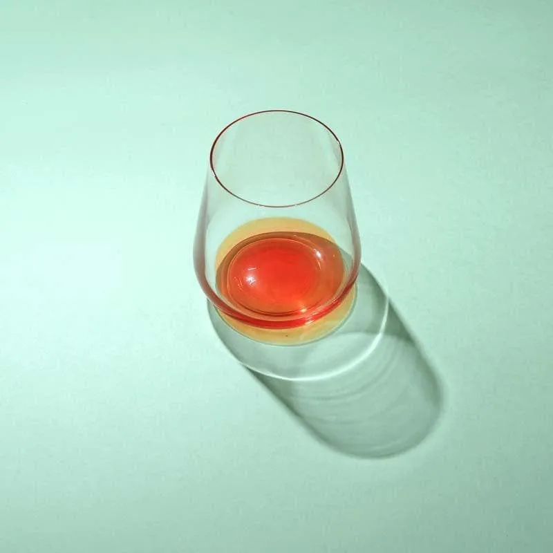 Orange Bohemia Crystal Ombre Red  Whiskey Glasses (400 mL) - Set of Six media 4