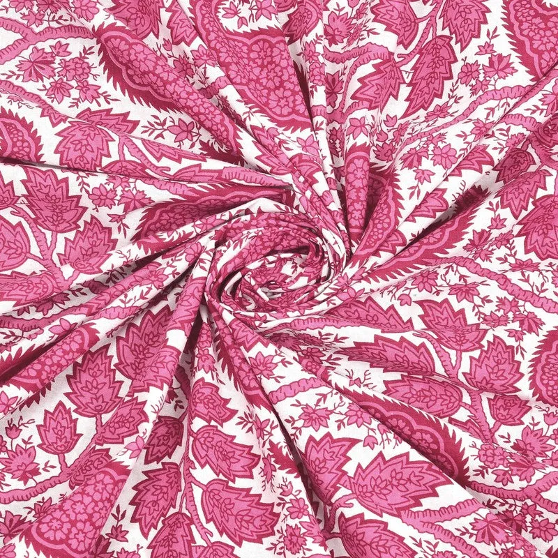 Shapea Cotton Bedsheet (Pink) - 240 TC media 5