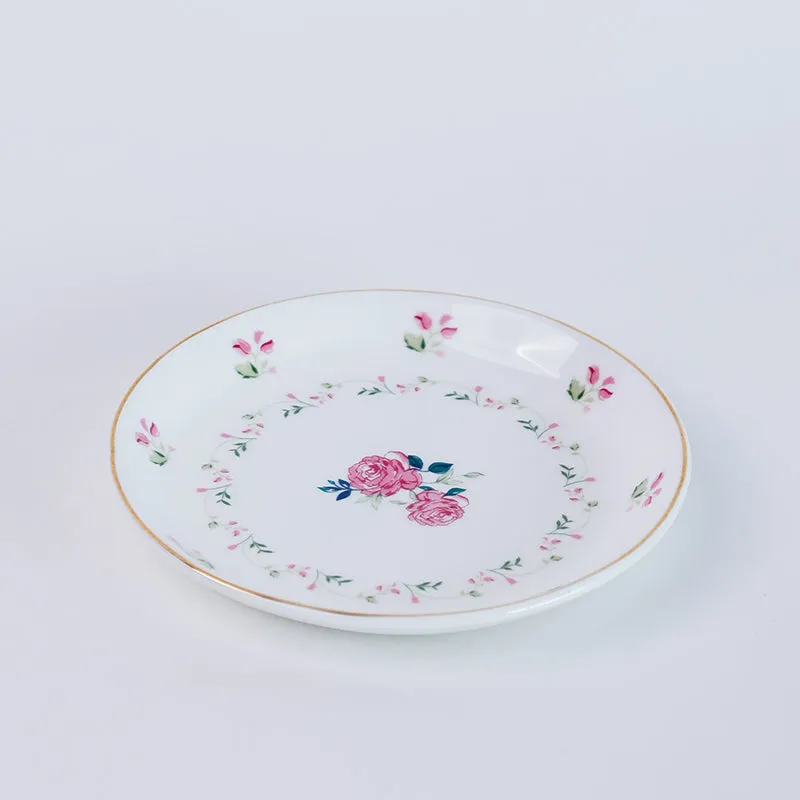 Magique: Portrait of a Rose Bone China Snack Plates - Set of Four media 7