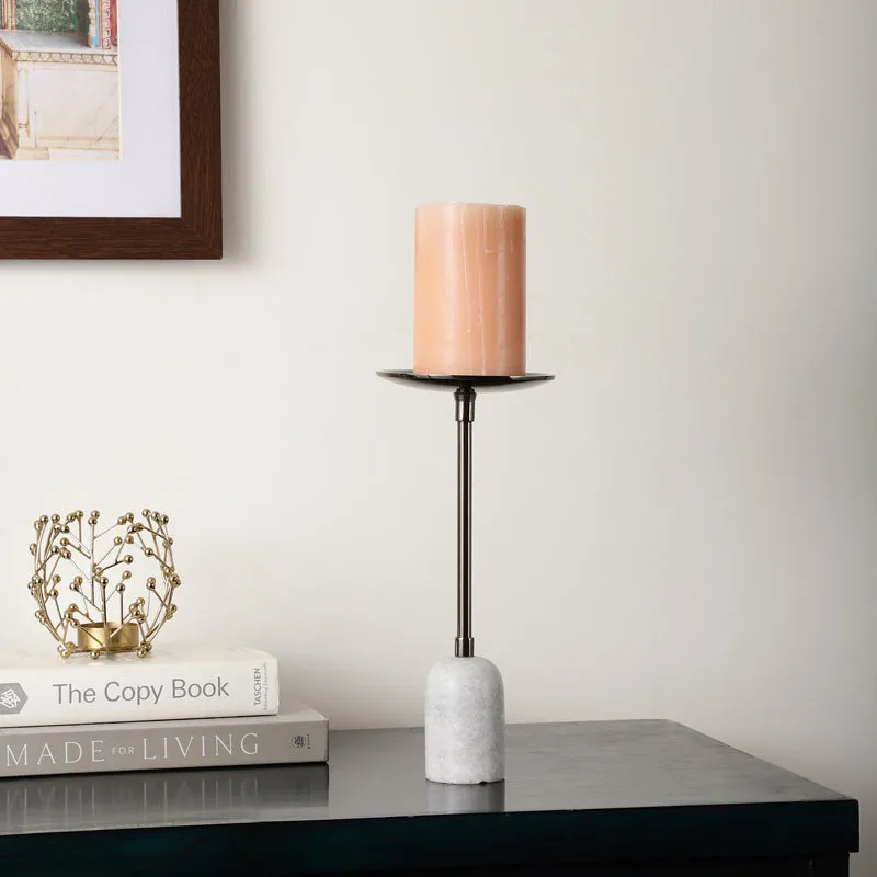 Advano Marble Candle Holder (Black) - Large media 3