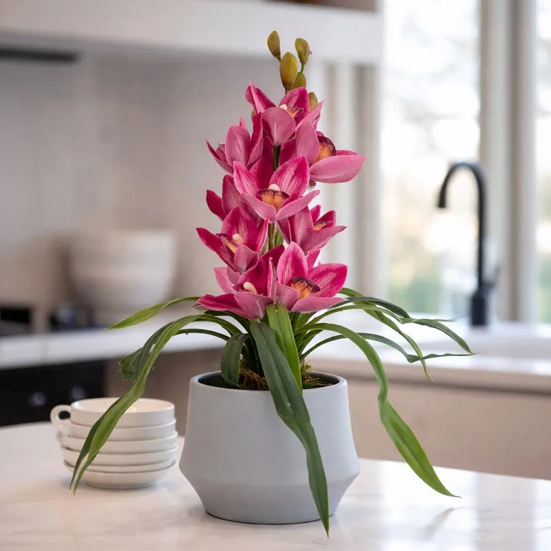 AarviDecor Blush Orchid Silk Artificial Plants media 4