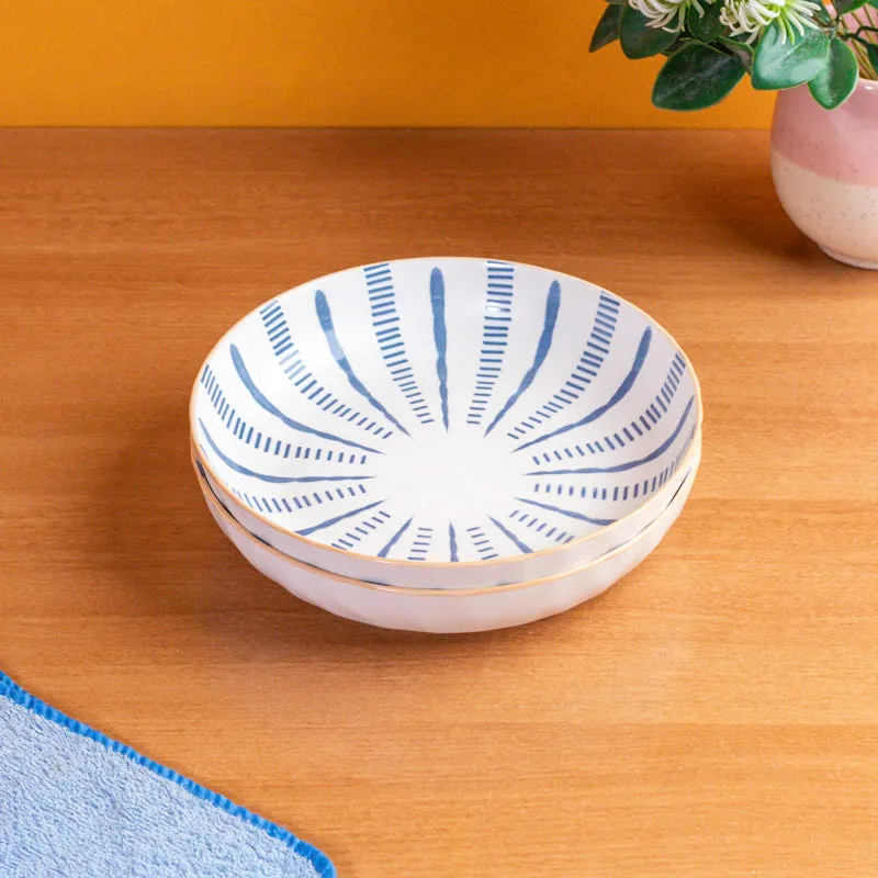 Blue Tide Serving Bowl(750 mL) - Set Of Two media 4