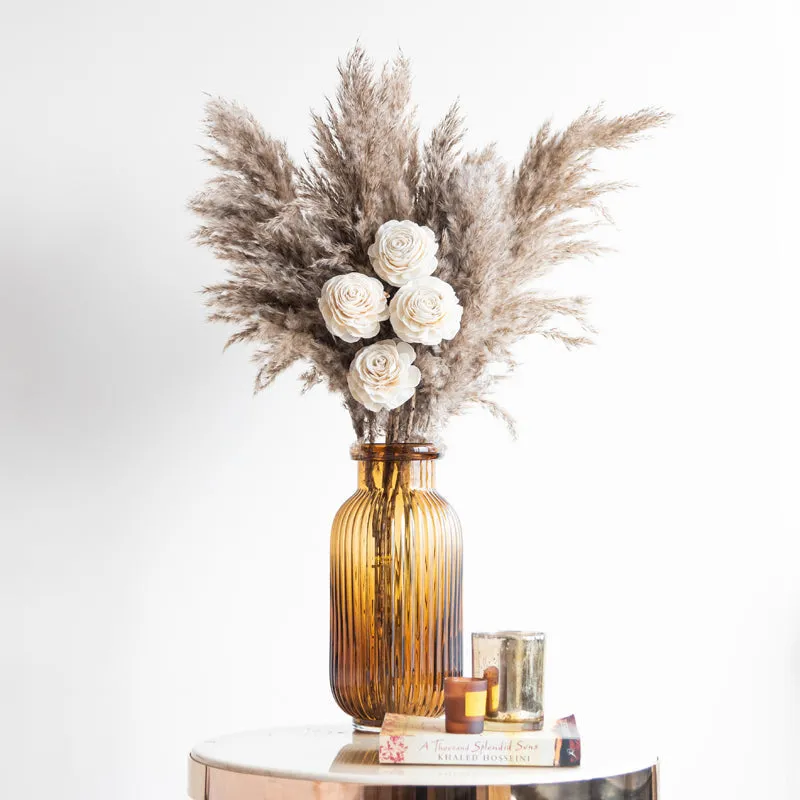 Sittora Naturally Dried Pampas Bunch (Beige)- Set Of Fourteen media 1