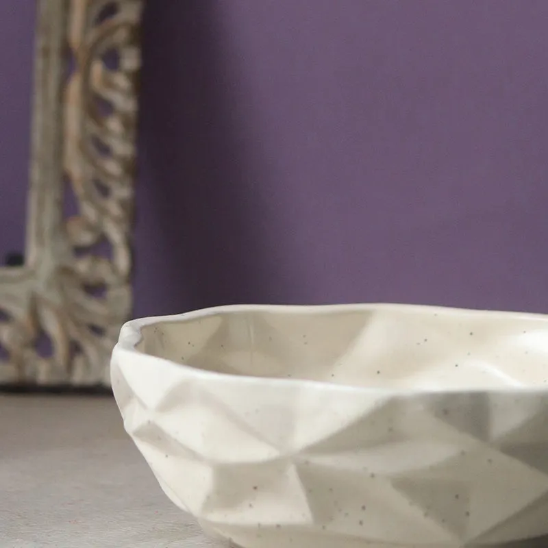 Noemi Ceramic Snack Bowl (White) - 300 mL media 3