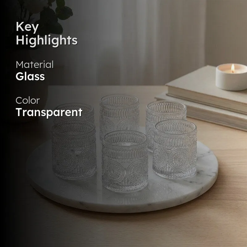 Sipra Whiskey Glasses (Trasparent,350 mL Each) - Set Of Six media 2