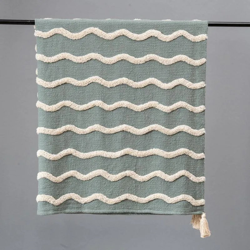 Hivera Table Tufted Tassled Throw - Rectangle media 3