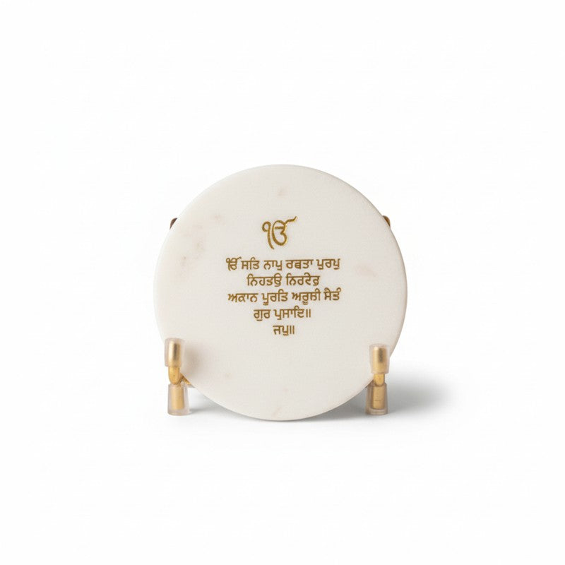 Divine Omkar Mantra Marble Showpiece media 4
