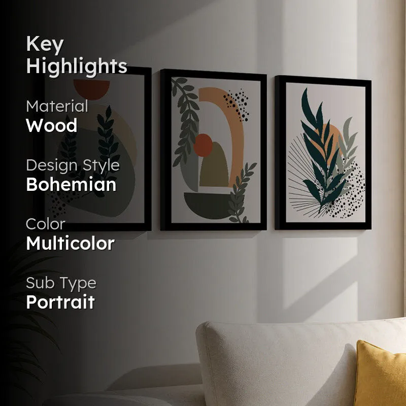 Botanical Boho Wall Art - Set Of Three media 2