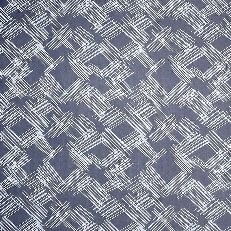 Orson Abtract Microfiber Bedsheet (Blue & Grey) - 130 GSM media 4