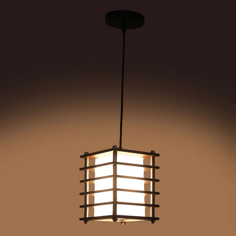 Grylla Wooden Ceiling Lamp - Square media 6