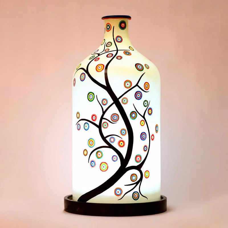 Orion Lumina Hand Painted Metal & Glass Floor Lamp media 1