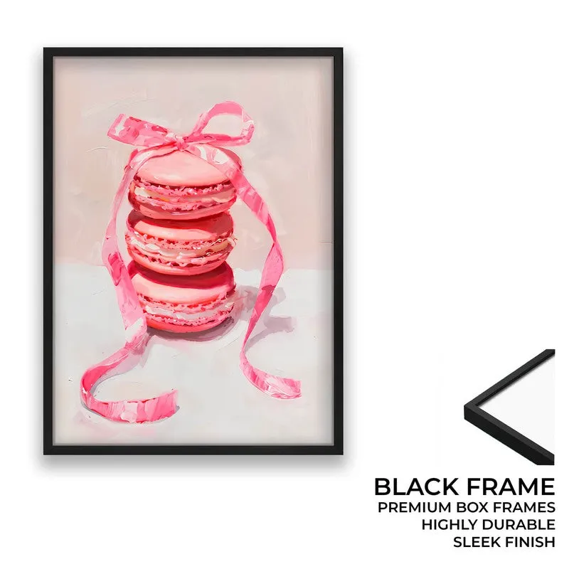 Macaron Magic Archival Canvas Wall Art - Black media 8