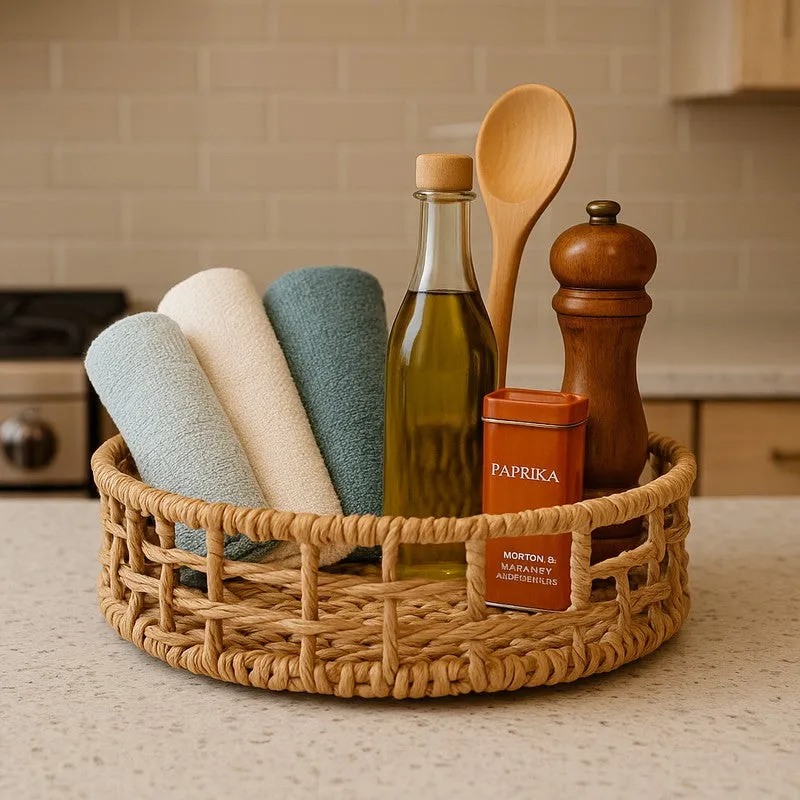 MeadowRaffia Storage Basket media 1