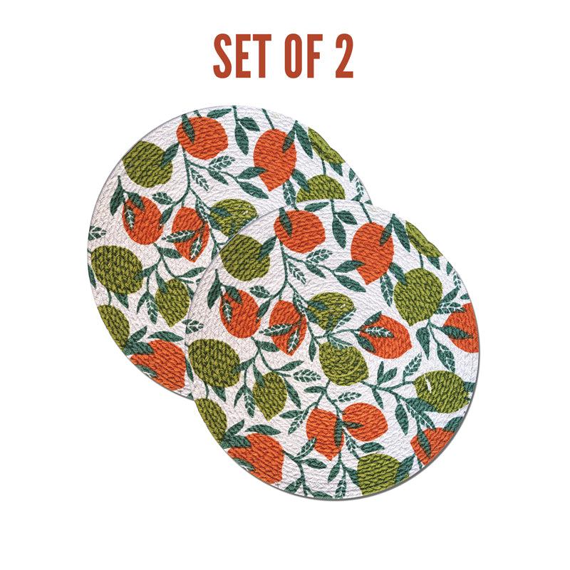 Fruity Farm Placemat - Green & Rust media 6