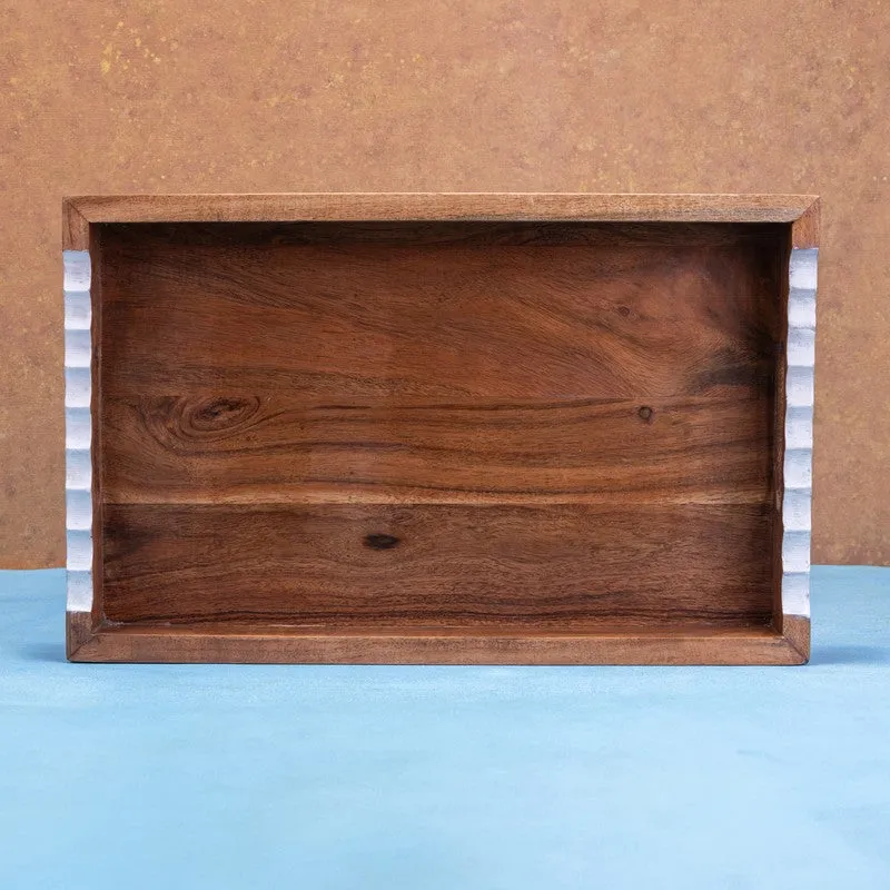 PureGrain Rectangular Wood Serving Tray media 7