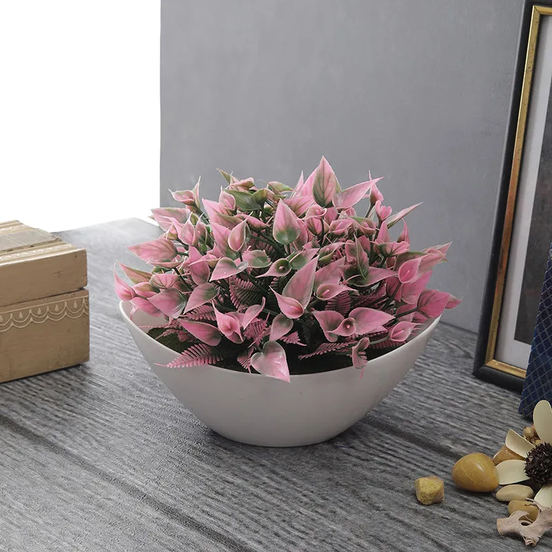 Harina Artificial Plant With Black Plastic Pot - Pink media 1