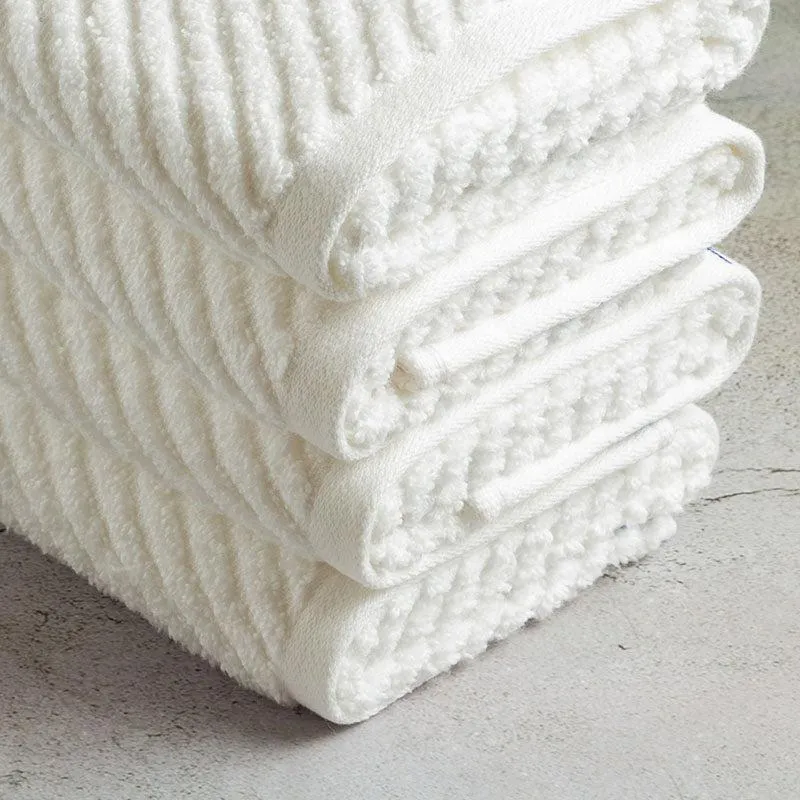 Nautica Riviera Soft Cotton Hand Towel (White) - Set Of Four media 5